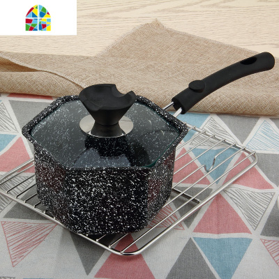 不粘锅小奶锅雪平锅泡面热牛奶煮面婴儿宝宝辅食锅迷你小锅家用 FENGHOU 18CM雪平锅带盖