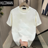 HLCOMAN短袖T恤男2025新款夏季宽松圆领ins潮牌男生上衣体恤