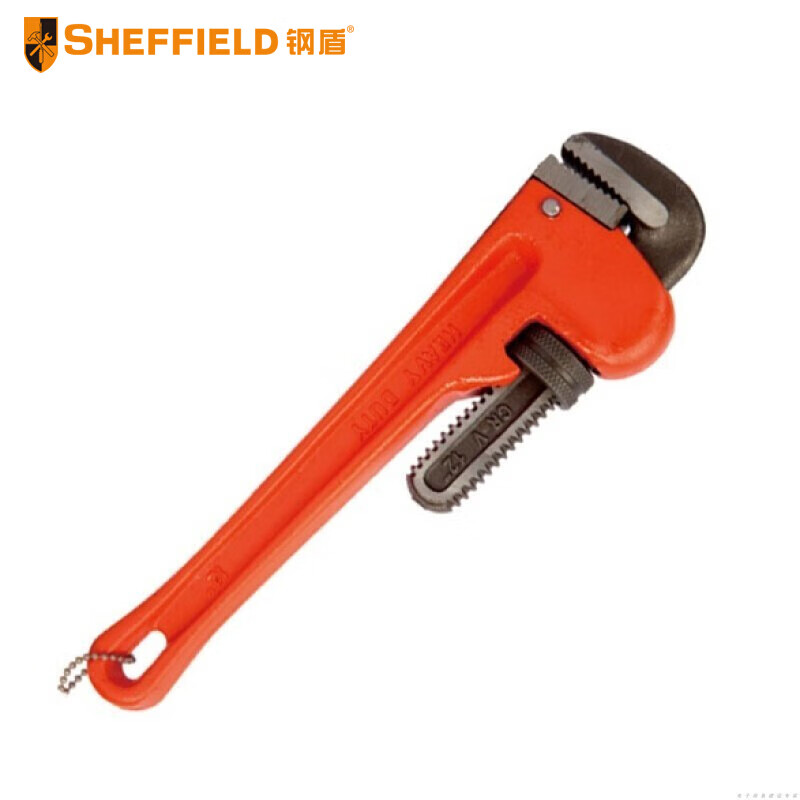 钢盾(SHEFFIELD) S104012 管钳12重型管子钳水管钳[家用]