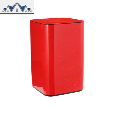 智能感应彩色创意高颜值家用大号带盖客厅卧室厨房垃圾桶 三维工匠