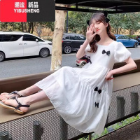 YIBUSHENG女大童装连衣裙2024新款少女学生公主长裙子女孩雪纺沙滩裙季