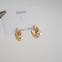 韩国直送气质2025冷淡风复古珍珠造型圈形耳钉耳扣耳骨钉百搭送女朋友老婆情人节七夕生日礼物