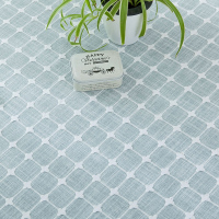 美帮汇北欧文艺桌布布艺棉麻日式长方形餐桌布格子茶几台布简约加厚家用