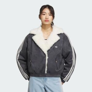 阿迪达斯(adidas)复古拼接加棉夹克轻暖透气环保再生材料运动外套