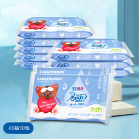 Renda润点 R9保湿柔纸巾3层40抽*10包 宝宝专用乳霜纸添加保湿因子