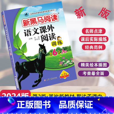 [单元检测]语文课外阅读A版 小学六年级 [正版]2024新版新黑马阅读语文课外阅读训练A版通用版小学六年级全一册6年级