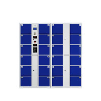 晋舰 电子存包柜商场超市智能物品寄存柜员工衣物储存柜 24门红外条码