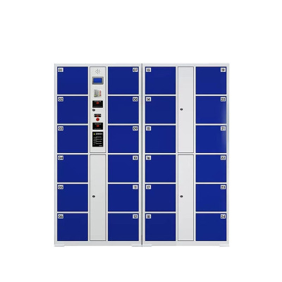 晋舰 电子存包柜商场超市智能物品寄存柜员工衣物储存柜 24门红外条码