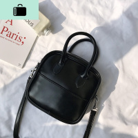 韩国ins冬2020原宿气质纯色简约复古百搭手提小方包单肩斜挎包女NEW LAKE 黑色#8850女斜挎包