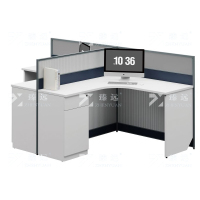 臻远 ZYGW-028职员桌办公桌屏风工作卡位 T型双人位