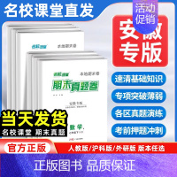 英语[人教版] 八年级下 [正版]安徽专版2024版期末真题卷初中七年级八年级下册测试卷全套语文数学英语物理初一二基础专