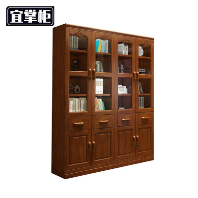 宜掌柜 落地书柜 四门 台