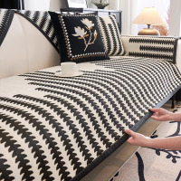 添福运 四季沙发垫套装防滑沙发坐垫子123组合雪尼尔沙发垫四季通用高级感坐垫防滑皮沙发套罩2024新款 盖布巾