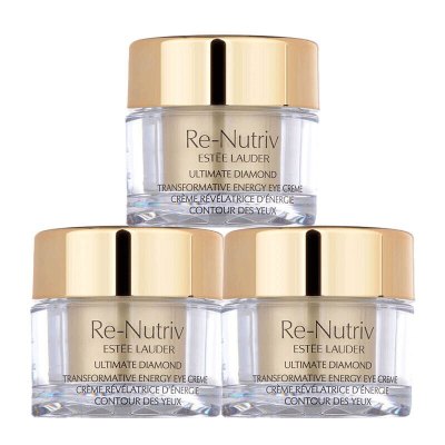 雅诗兰黛（EsteeLauder）白金级蕴能黑钻女士面部护肤套装细腻柔嫩抗皱抗皱套装眼霜5ml*3