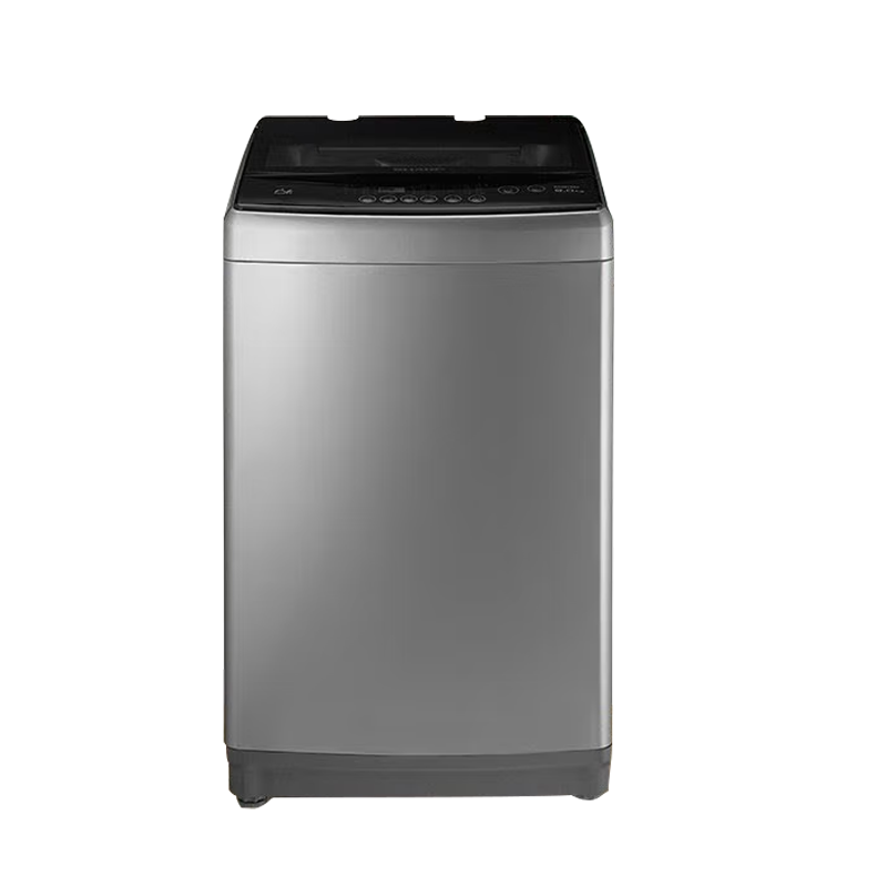 夏普XQB90-5B39S-H 9公斤全自动波轮桶自洁玻璃盖板儿童锁直驱变频一级节能预约洗防缠绕宿舍租房家用洗衣机 灰色