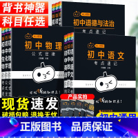 [公式定律+代数解题+几何解题]数学三本 初中通用 [正版]2024小黑书初中全套小四门知识点必背人教版数学公式定律漫画