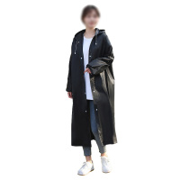 敏胤 MY-1002加厚EVA非一次性成人便携雨衣男女通用 黑色