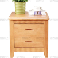 洛泰远 床头柜原木色床边收纳储物柜