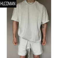 HLCOMAN260克美式短袖T恤男夏季新款宽松休闲上衣男款