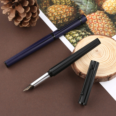 hero英雄钢笔法国设计无尽探升男女学生练字旋转笔帽商务成人书法笔送礼定制logo免费刻字