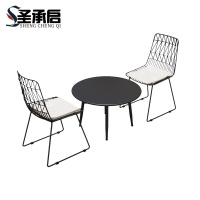 圣承启 户外桌椅 黑色一桌两椅 套