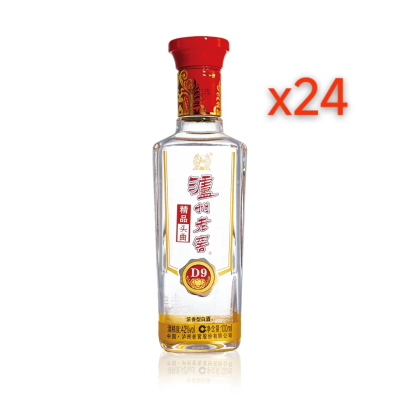 泸州老窖精品头曲D9 42度100ml*24瓶(整箱) 浓香型白酒 自饮收藏