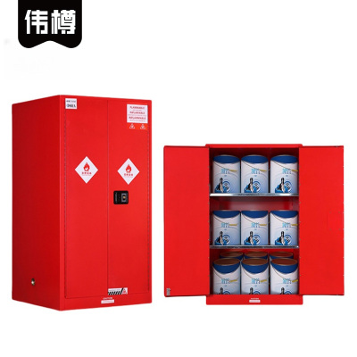 伟樽化学品存放柜60加仑红色860*860*1650mm台