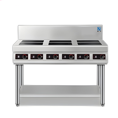 瑞宇牌简易六眼电磁煲仔炉1100*900*800+200/380V/50HZ/3.5Kw*6