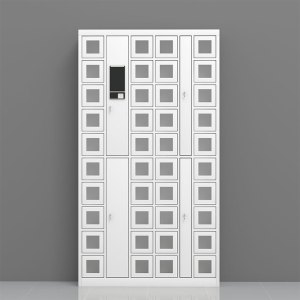 臻远ZY4031513 智能手机柜充电柜手机设备寄存柜 40门加厚板材 可视窗口