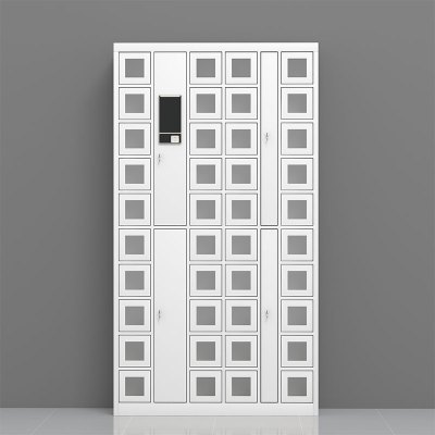臻远ZY4031513 智能手机柜充电柜手机设备寄存柜 40门加厚板材 可视窗口
