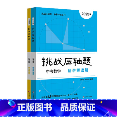 数学 强化精讲(全2册) 九年级/初中三年级 [正版]2025挑战压轴题 中考冲刺系列 数学 物理 强化训练篇+精讲解读