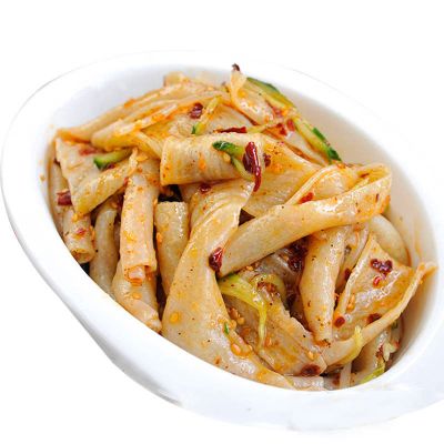 河南特产干面皮凉皮凉拌面筋方便速食面食擀面皮袋装500G凉皮无调料-