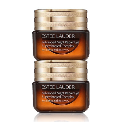 雅诗兰黛(EsteeLauder)眼霜小棕瓶去黑眼圈特润修护肌透肌底精华露ANR抗皱抗蓝光眼霜15ml2瓶装-