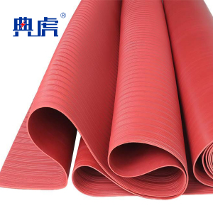 典虎 绝缘地垫 红色条纹 25kv 10米*1米*8mm 卷