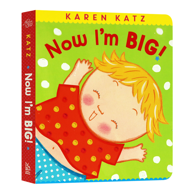 [正版图书]我长大了 英文原版绘本 now im big karen katz 凯伦卡茨