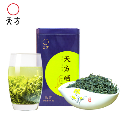 2025年新茶春茶安徽天方茶叶150g一级硒茶绿茶春茶 雨前高山手工炒青绿茶