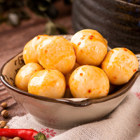 满300减210[三只松鼠_淘气蛋蛋120g]休闲零食小吃特产鱼丸零食香辣小零食