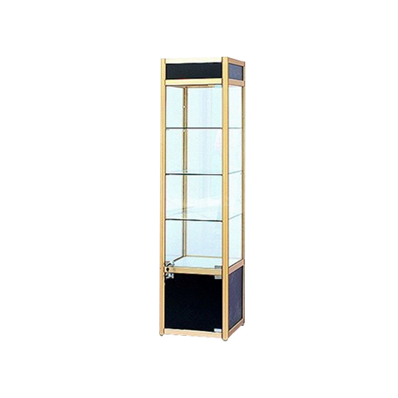 翌嘉YJ4123101 玻璃展柜奖牌奖杯展示柜展架模型产品陈列柜 灯箱款 400*400*1800