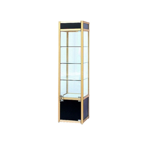 翌嘉YJ4123101 玻璃展柜奖牌奖杯展示柜展架模型产品陈列柜 灯箱款 400*400*1800