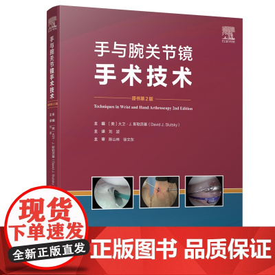 手与腕关节镜手术技术 第2版 骨科医学 腕关节镜领域专家 临床实例 北京科学技术