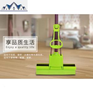 胶棉拖把卡式胶棉对折式免手洗海绵可伸缩胶棉吸水拖把 三维工匠