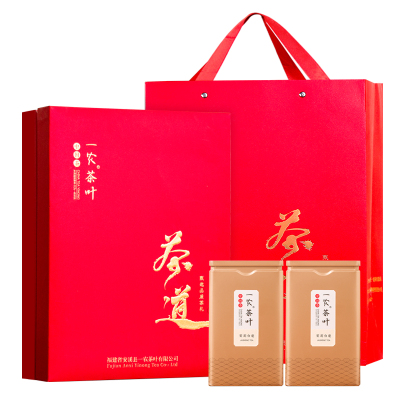 一农茶叶礼盒特级茉莉花茶白毫400g礼盒装花香浓郁中国红送礼佳选