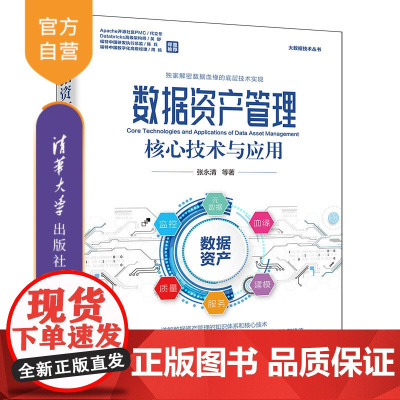 [正版新书]数据资产管理核心技术与应用 张永清 清华大学出版社 数据资产管理,数据资产管理的核心技术