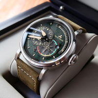 瑞夫泰格REEF RIGER潮流手表时尚多功能夜光自动机械表男表防水军表男士飞行员大表盘腕表RGA3019