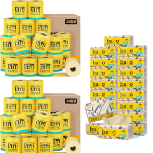 斑布生活用纸抽纸卷纸组合(BWR90F10+DBCJ140A20)*2/组