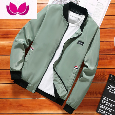 七斓男士休闲外套夹克2023新款立领高端潮流棒球服短款风衣男装