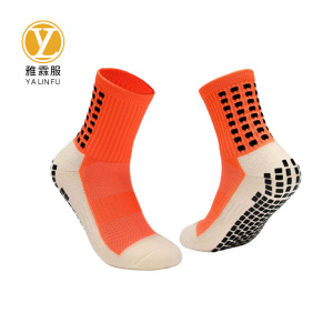 雅霖服 硅胶防滑中筒跑步运动袜YLFWZ104018 双