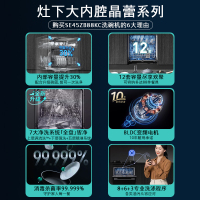 西门子(SIEMENS)灶下大内腔12套洗碗机晶蕾烘存洗下层强洗5层喷淋系统 SE45ZB88KC