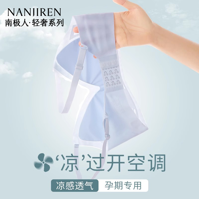 孕妇内衣怀孕期专用聚拢收副乳防下垂夏季薄款美背大码运动文胸罩