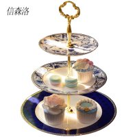 信森洛 三层点心盘 玉兰花三层盘(礼盒装) 1套